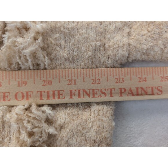 NASTY GAL Knitted Fringe Long Sleeve Pullover Lace Up Front Sweater NWT Large - Picture 7 of 10